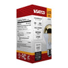 SATCO S12538 - 8W A19 Gold LED Bulb – 2700K Warm White, 120V