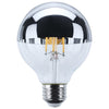SATCO S12541 - G25 Silver LED Bulb 5.5W 120V 2700K Soft White