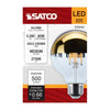 SATCO S12542 5.5W G25 Gold LED Globe Bulb – 2700K Warm White, 120V