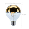 SATCO S12542 5.5W G25 Gold LED Globe Bulb – 2700K Warm White, 120V