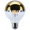 SATCO S12542 5.5W G25 Gold LED Globe Bulb – 2700K Warm White, 120V