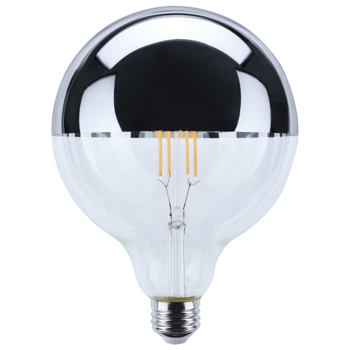 SATCO S12545 - G40 LED Bulb,  8W 100W Equivalent 2700K - Silver Crown
