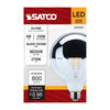 SATCO S12545 - G40 LED Bulb,  8W 100W Equivalent 2700K - Silver Crown