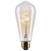 SATCO S14206 3.5W ST19 LED Edison Bulb | 2000K Soft White | E26 Medium Base | Dimmable Clear Glass