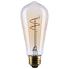 SATCO S14206 3.5W ST19 LED Edison Bulb | 2000K Soft White | E26 Medium Base | Dimmable Clear Glass