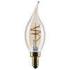 SATCO S14220 3.5W CA11 LED Amber Coil Filament Bulb, 2000K, E12, Dimmable