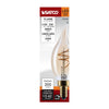 SATCO S14220 3.5W CA11 LED Amber Coil Filament Bulb, 2000K, E12, Dimmable