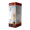 SATCO S14220 3.5W CA11 LED Amber Coil Filament Bulb, 2000K, E12, Dimmable