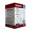 SATCO S21201 - LED G16.5 Globe Light Bulb – 3W, 4000K Cool White, Clear, E12 Candelabra Base, 120V