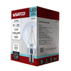 SATCO S21201 - LED G16.5 Globe Light Bulb – 3W, 4000K Cool White, Clear, E12 Candelabra Base, 120V