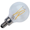 SATCO S21205 - G16.5 LED Light Bulb 4W 3000K Clear E12 Candelabra Base 120V
