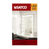 Satco S21209 G16.5 LED Globe Light Bulb 5.5W 2700K Clear E12 Base