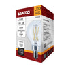 Satco S21209 G16.5 LED Globe Light Bulb 5.5W 2700K Clear E12 Base