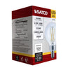 SATCO S21210 - 5.5W G16.5 LED Globe Bulb – Clear, 3000K Warm White, E12 Candelabra Base, 120V