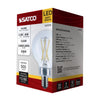 SATCO S21210 - 5.5W G16.5 LED Globe Bulb – Clear, 3000K Warm White, E12 Candelabra Base, 120V