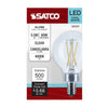 SATCO S21211 - G16.5 LED Globe Light Bulb 5.5W 4000K Clear E12 Candelabra Base