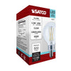 SATCO S21211 - G16.5 LED Globe Light Bulb 5.5W 4000K Clear E12 Candelabra Base