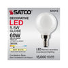 SATCO S21213 - G16.5 LED Globe Bulb 5.5W 3000K E12 120V