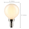 SATCO S21213 - G16.5 LED Globe Bulb 5.5W 3000K E12 120V