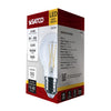 SATCO S21216 4W G16.5 LED Globe Light Bulb, Clear, 3000K Warm White, E26 Medium Base, 120V