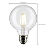 SATCO S21228 - G25 LED Bulb 4.5W 4000K Clear 120V