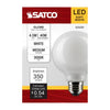SATCO S21231 - G25 LED Globe Light Bulb – 4.5W, 3000K Warm White, 120V