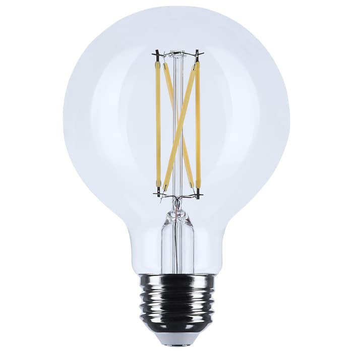 SATCO S21234 - 6W G25 Clear LED Bulb – 2700K Warm White, 120V