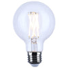 SATCO S21235 - 6W G25 LED Globe Bulb – Clear, 3000K Warm White, 120V