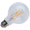 SATCO S21235 - 6W G25 LED Globe Bulb – Clear, 3000K Warm White, 120V