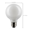 SATCO S21240 - 6W - G25 - LED Globe Bulb - 4000K – 120V - White