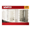 SATCO S21242 4.5W G25 LED Globe Bulb – 2700K Warm White, Clear, 2-Pack