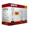 SATCO S21242 4.5W G25 LED Globe Bulb – 2700K Warm White, Clear, 2-Pack