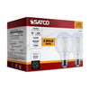 SATCO S21245 - 6W - G25 - LED Globe Bulb, Clear, 2700K, 120V – 2 Pack