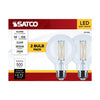 SATCO S21246 - LED G25 Globe Bulb, 3000K Soft White, 2-Pack