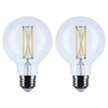 SATCO S21246 - LED G25 Globe Bulb, 3000K Soft White, 2-Pack