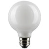 SATCO S21247 LED A19 Light Bulbs, 6W 2700K Warm White, 120V, 2-Pack