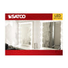 SATCO S21247 LED A19 Light Bulbs, 6W 2700K Warm White, 120V, 2-Pack