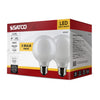 SATCO S21247 LED A19 Light Bulbs, 6W 2700K Warm White, 120V, 2-Pack