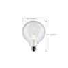 SATCO S21249 - G40 LED Bulb 4W 4000K E26 Clear