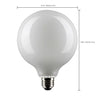 SATCO S21255 - 6W - G40 LED Bulb, E26, 2700K -120V- Warm White
