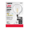 SATCO S21258 - G40 LED Globe Bulb, 8W E26 3000K 120V - Clear