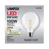 SATCO S21258 - G40 LED Globe Bulb, 8W E26 3000K 120V - Clear
