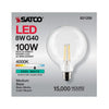 Satco S21259 - 8W G40 LED Bulb, 4000K, E26 Base, 120V - Clear