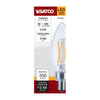 Satco S21264 - LED 4W B11 Clear Bulb, 2700K, E12 Base,120V - Clear