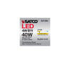Satco S21264 - LED 4W B11 Clear Bulb, 2700K, E12 Base,120V - Clear