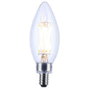SATCO S21266 - 4W, B11 LED Bulb, 3500K, E12, 120V - Clear