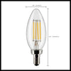 SATCO S21266 - 4W, B11 LED Bulb, 3500K, E12, 120V - Clear