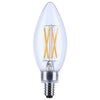 SATCO S21266 - 4W, B11 LED Bulb, 3500K, E12, 120V - Clear