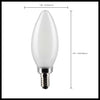 SATCO S21269 - 4W,  B11 LED Bulb, 2700K, E12, 120V - Frosted