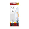 Satco S21274 5.5W B11 LED Bulb, 3000K Warm White, Clear Glass, E12 Candelabra Base, 120V, - Clear